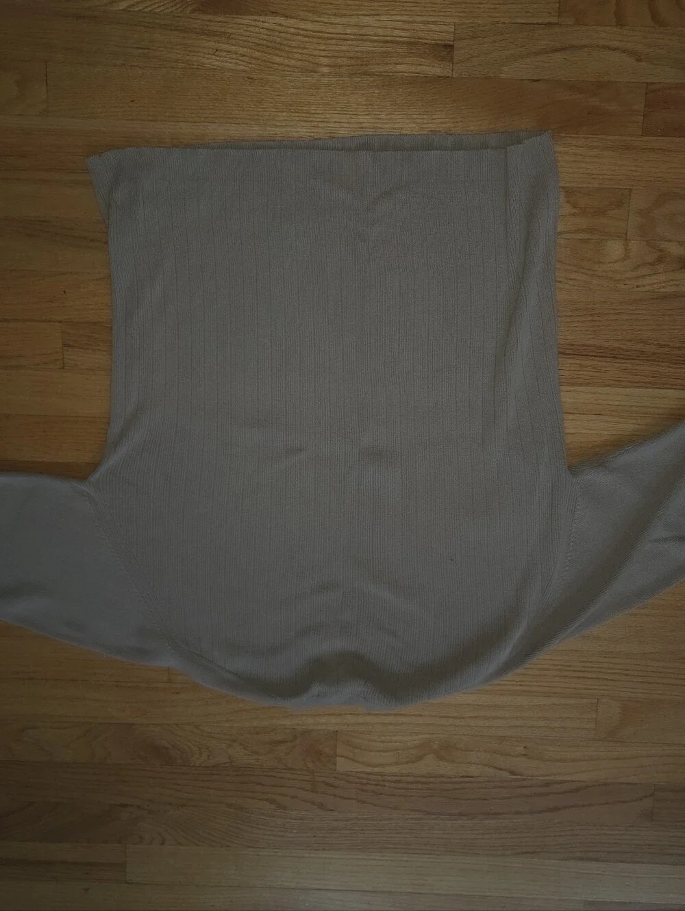 Banana Republic Men's Cream Ribbed Crewneck Sweater